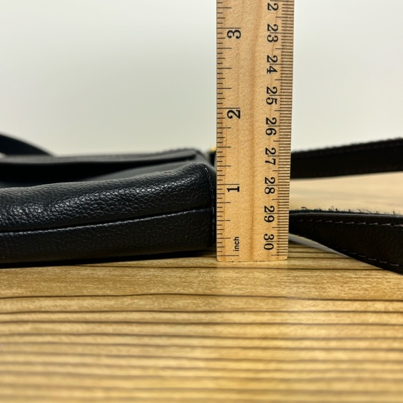 Fossil Aida Small Black Leather Crossbody - Picture 8 of 10